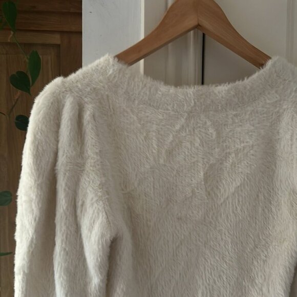 Free People Moonbeam 3/4 Puff Sleeve Pullover Sweater - Women's xs - Picture 9 of 12